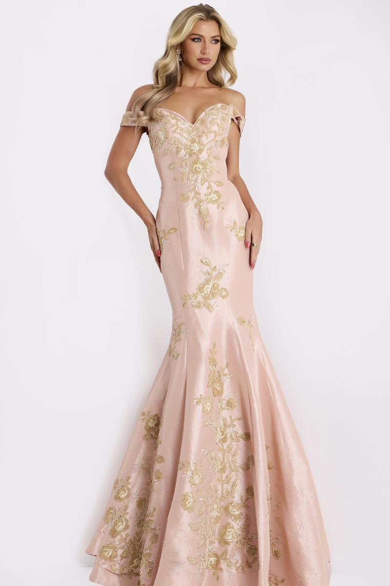 Jovani Evenings Dress 00635 - Blush/Gold