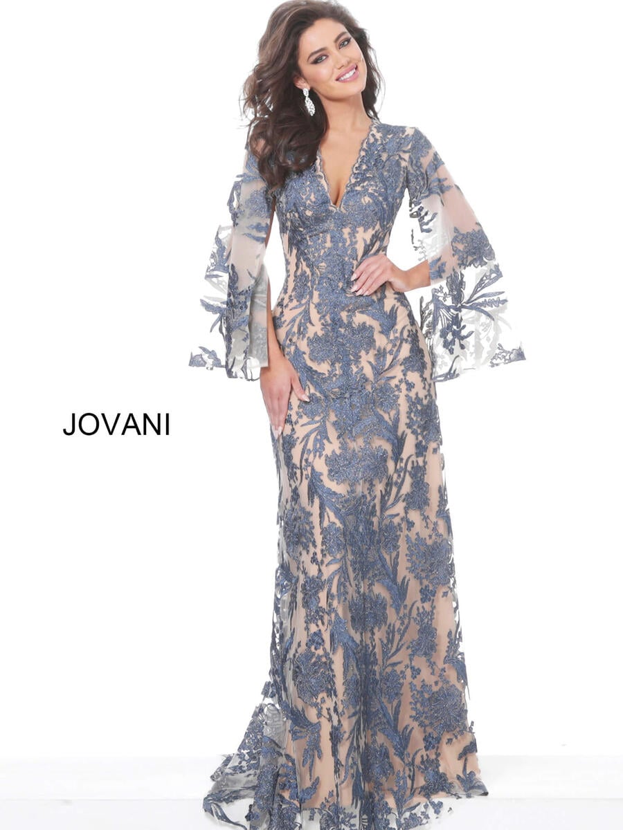 Jovani Evenings Dress 00752 - Navy/Nude