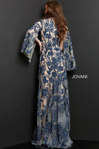 Jovani Evenings Dress 00752 - Navy/Nude