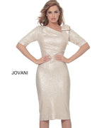 Jovani Short and Cocktail Dress 03641 - Light Gold
