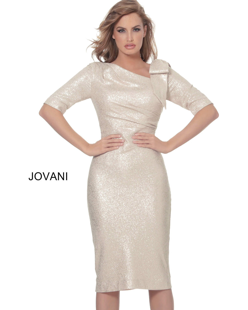 Jovani Short and Cocktail Dress 03641 - Light Gold