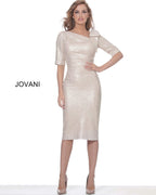 Jovani Short and Cocktail Dress 03641 - Light Gold