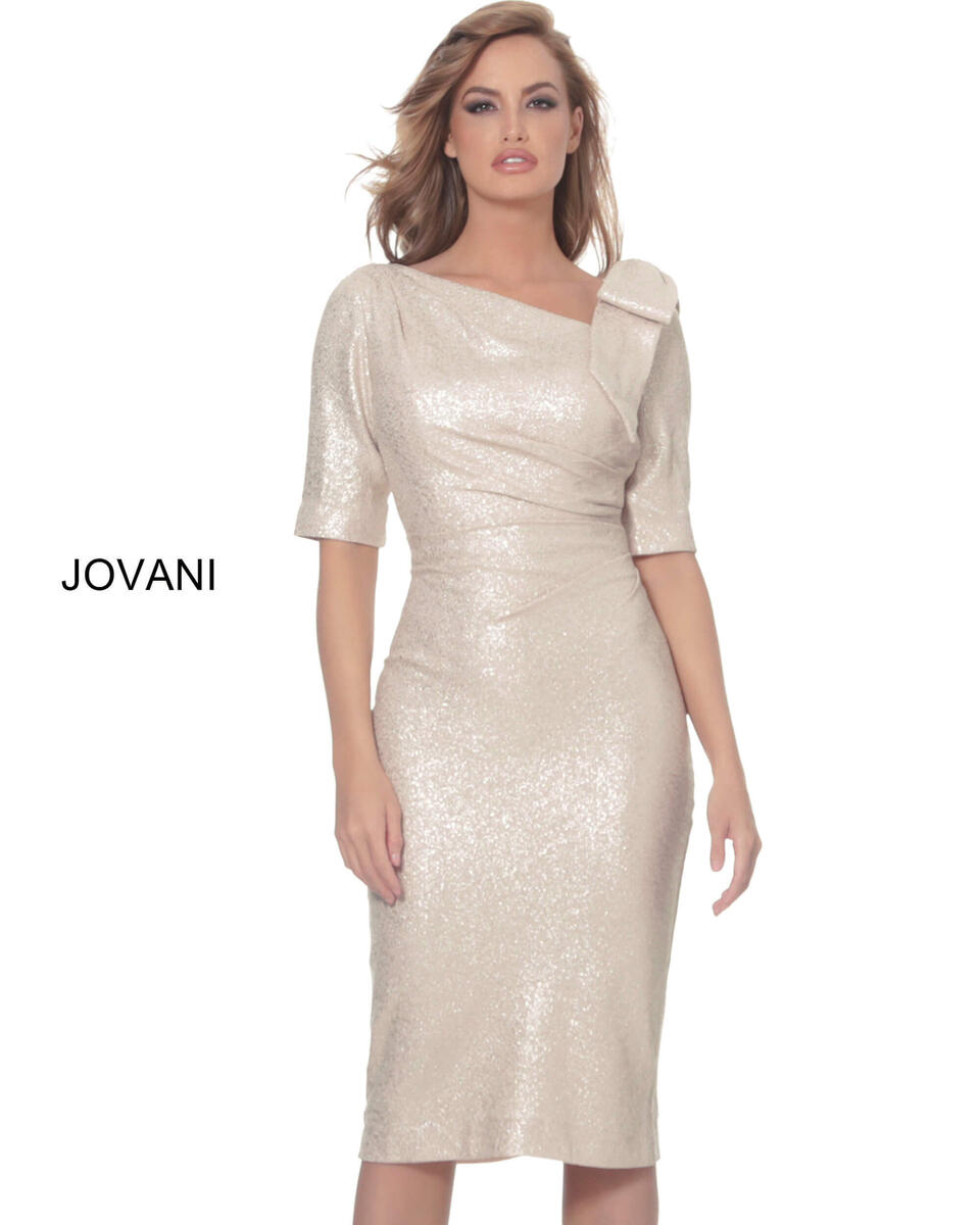 Jovani Short and Cocktail Dress 03641 - Light Gold