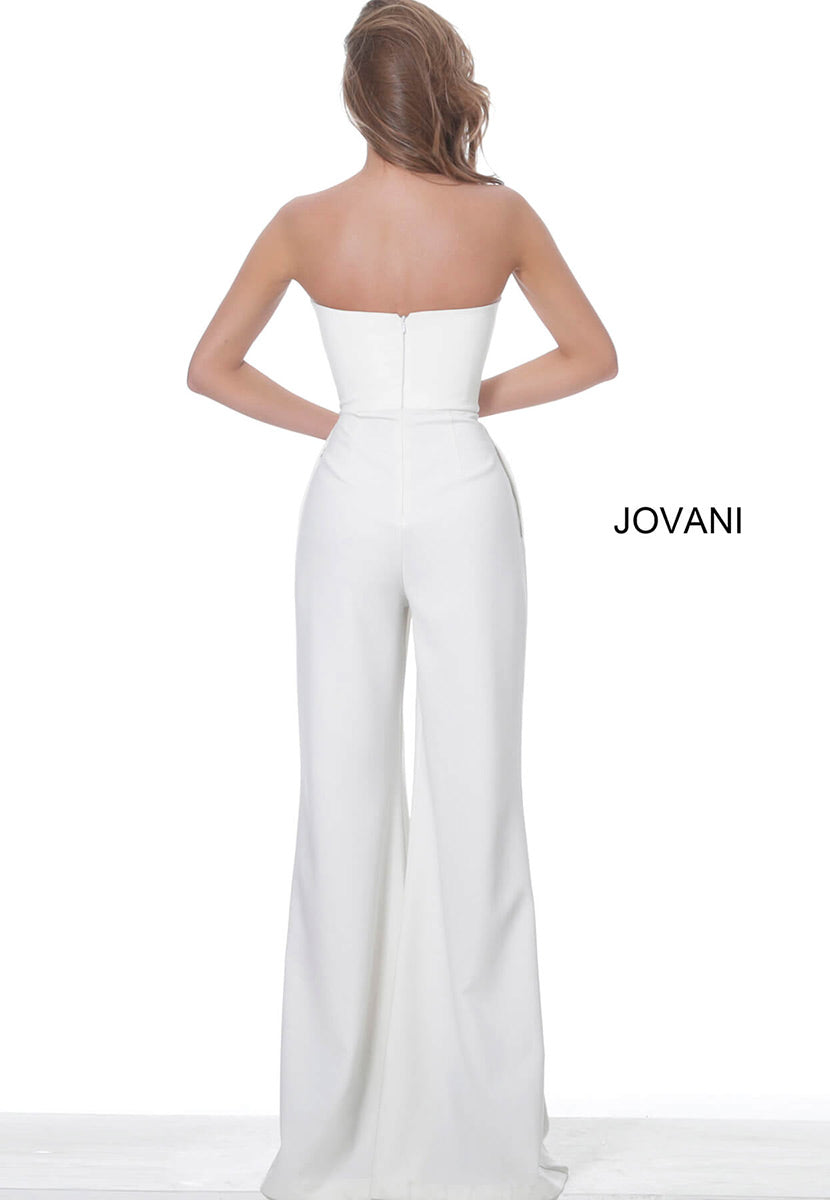 Jovani Contemporary 03828 - Ivory