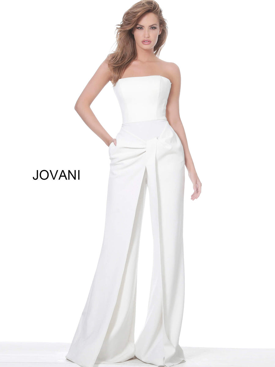 Jovani Contemporary 03828 - Ivory