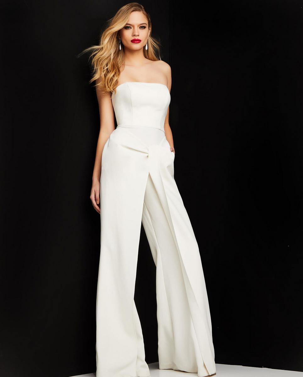 Jovani Contemporary 03828 - Ivory