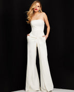 Jovani Contemporary 03828 - Ivory