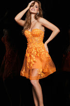 Jovani Short Evening Dress 04109 - Orange