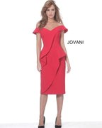 Jovani Short and Cocktail Dress 04426 - Red