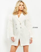 Jovani Short and Cocktail Dress 05853 - White
