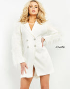 Jovani Short and Cocktail Dress 05853 - White
