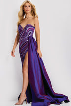 Jovani Prom 49226 - Dark Purple Multi