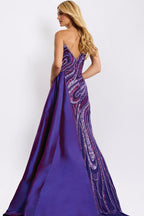 Jovani Prom 49226 - Dark Purple Multi