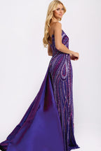 Jovani Prom 49226 - Dark Purple Multi