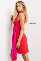 Jovani Short and Cocktail Dress 07961 - Red/Fuschia