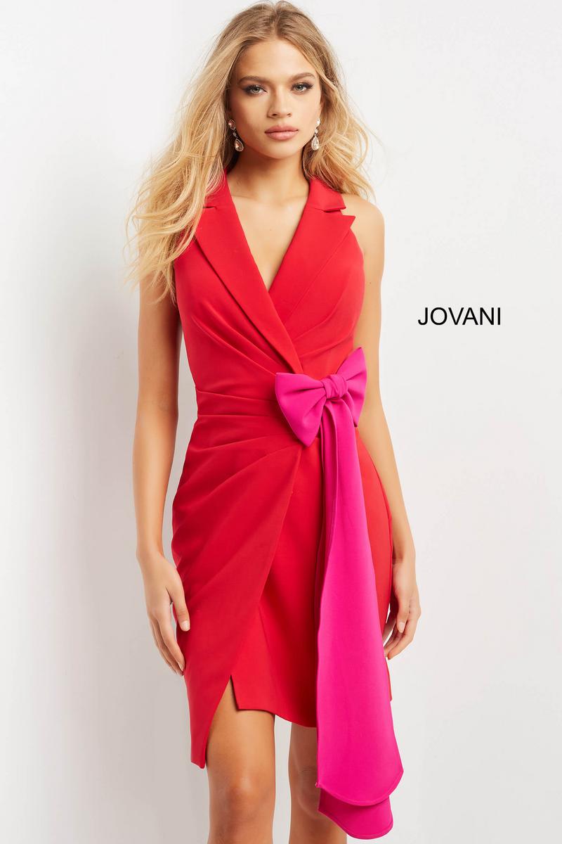Jovani Contemporary 07961 - Red/Fuschia