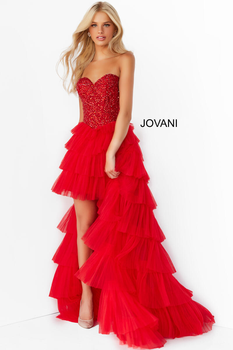 Jovani Prom Gown 08100 - Red