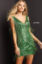 Jovani Short and Cocktail Dress 08410 - Green