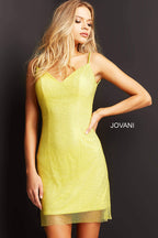 Jovani Short Evening Dress 08530 - Yellow