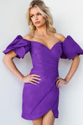 Jovani Short Evening Dress 09476 - Purple