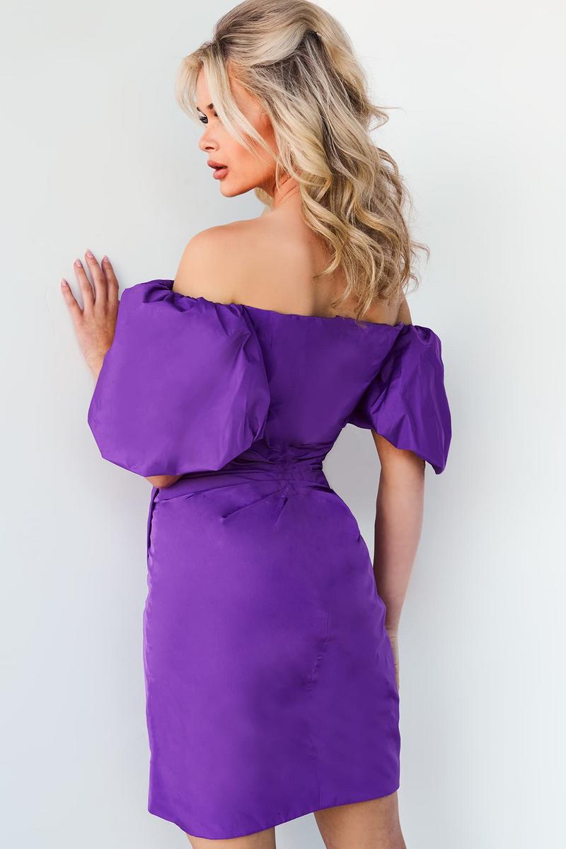 Jovani Short Evening Dress 09476 - Purple