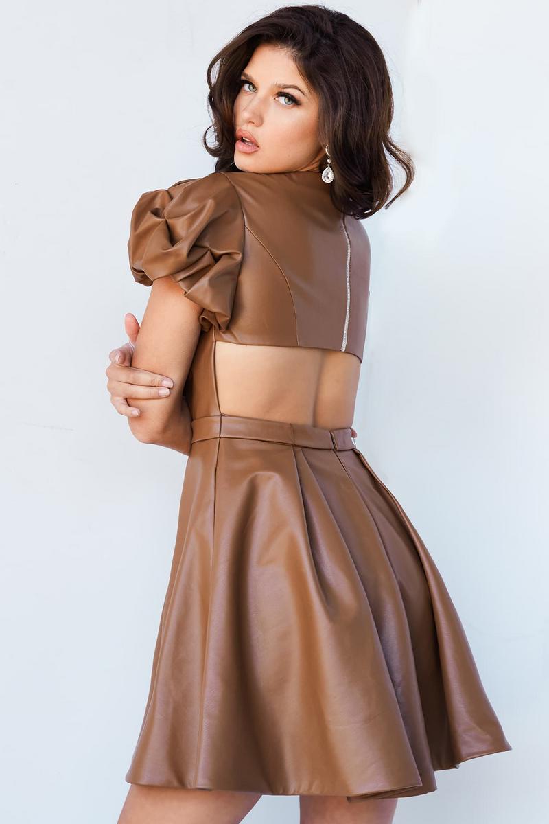 Jovani Short and Cocktail Dress 09690 - Caramel