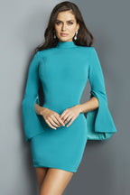 Jovani Short and Cocktail Dress 09730 - Teal