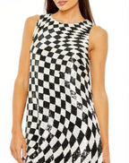 Cocktail by Mac Duggal Dress 10027 - Black White