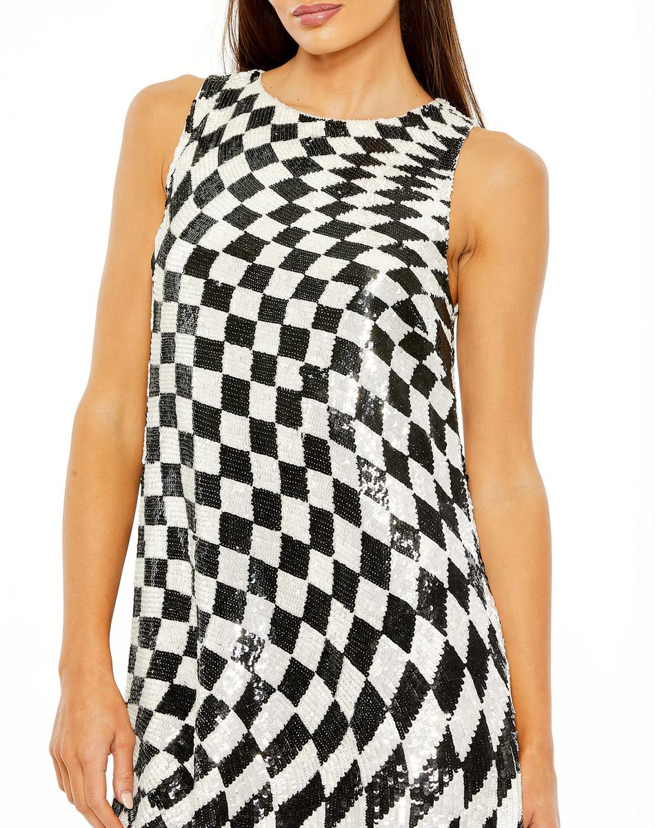 Cocktail by Mac Duggal Dress 10027 - Black White
