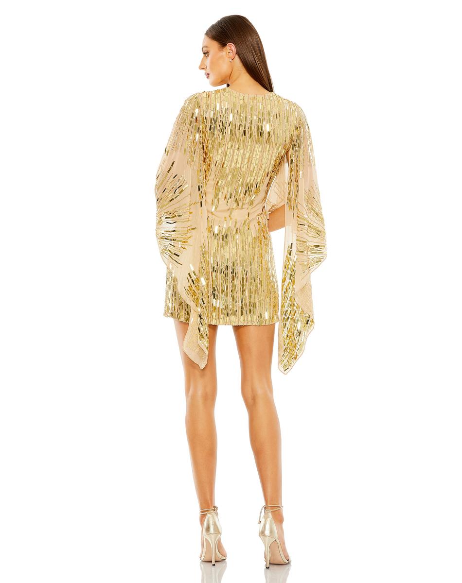 Cocktail by Mac Duggal Dress 10036 - Nude Gold