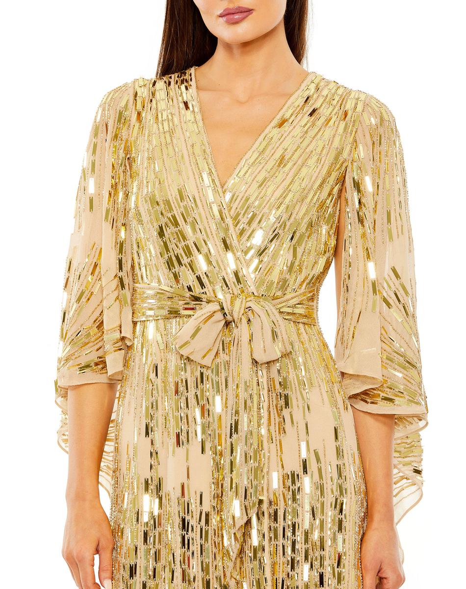 Cocktail by Mac Duggal Dress 10036 - Nude Gold
