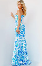 Jovani Prom 08256 - Ivory/Blue