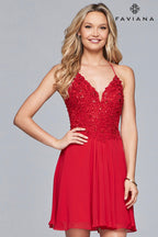 Faviana Dress 10151 - Red