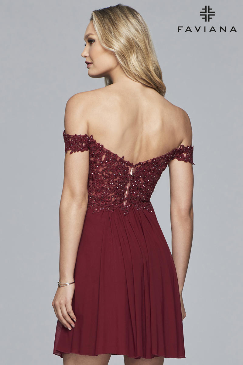 Faviana Dress 10155 - Merlot