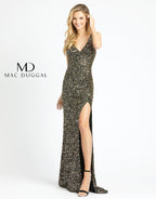 Mac Duggal Evening 1068D - Black Gold