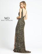 Mac Duggal Evening 1068D - Black Gold