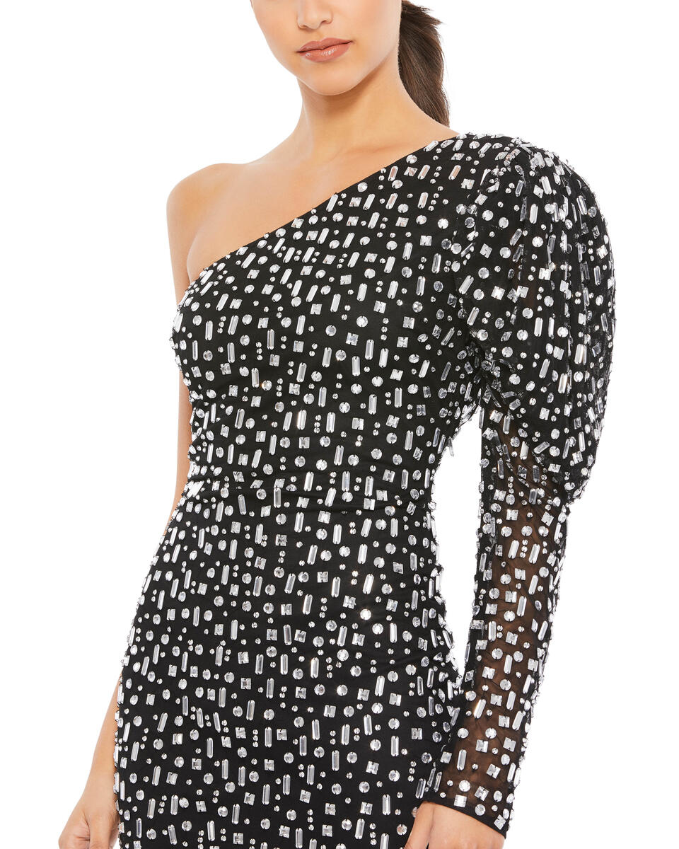 Ieena 2 for Mac Duggal 10738I - Black Silver