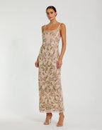 Cocktail by Mac Duggal Dress 10755 - Nude Multi