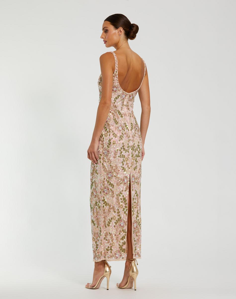 Cocktail by Mac Duggal Dress 10755 - Nude Multi