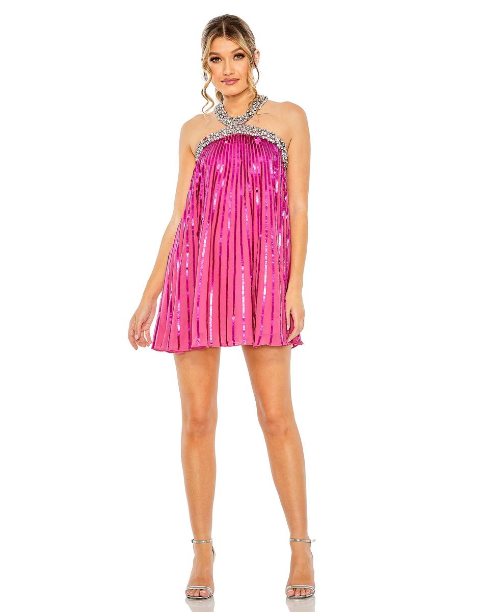 Cocktail by Mac Duggal Dress 10996 - Hot Pink