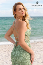 Faviana Dress 11128 - Sage[b0bc8f