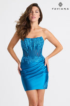 Faviana Dress 11300 - Ink Blue