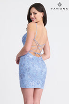 Faviana Dress 11302 - Cloud Blue
