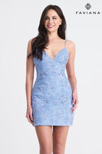Faviana Dress 11302 - Cloud Blue
