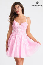 Faviana Dress 11305 - Cotton Candy Pink