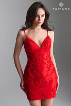 Faviana Dress 11315 - Red