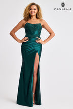 Faviana 11429 - Dark Hunter Green