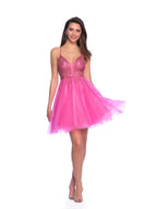 Dave and Johnny Short 11764 - Fuchsia