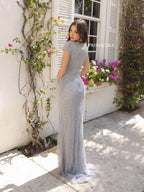 Primavera Evening Dress 12155 - Dark Platinum