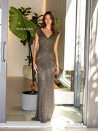 Primavera Evening Dress 12163 - Charcoal